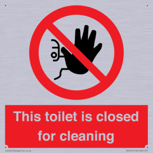 This toilet is closed for cleaning